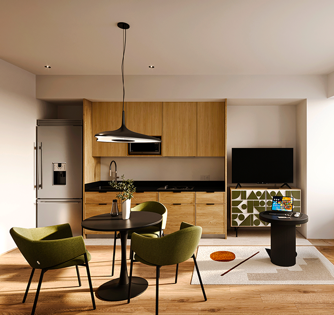 Vista del render de la constructora GDC Desarrollos